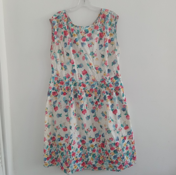 Isaac Mizrahi Live Floral Cotton  Cottagecore Dress 16 - Picture 1 of 7